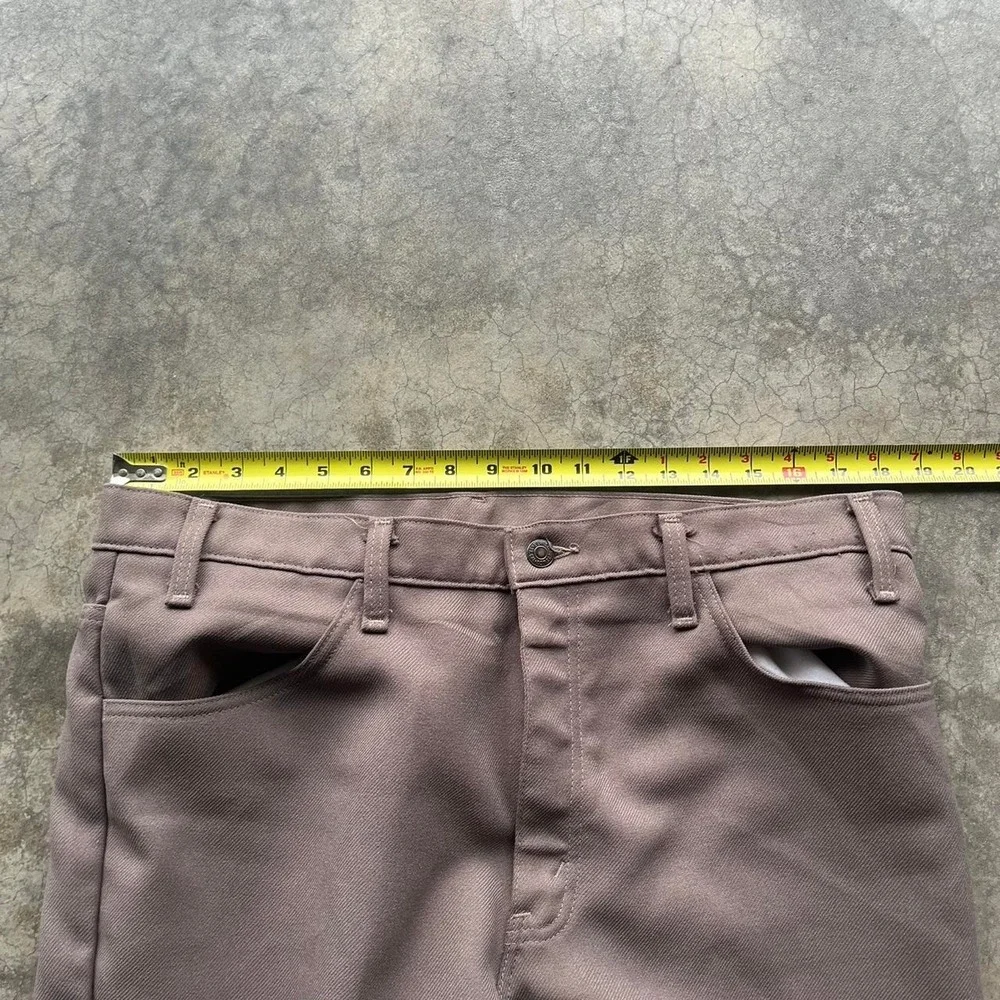 Vintage Levi's brown/grey trouser pants Scovill zipper Measures 36